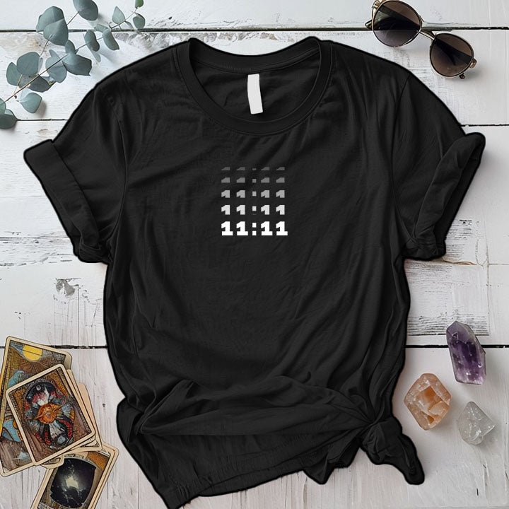 1111 T Shirt Black Mockup