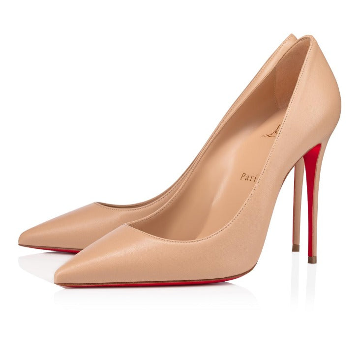 CL Kate 10cm Pumps Beige Red Calfskin