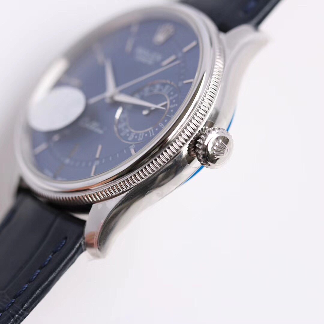CELLINI DATE WHITE GOLD BLUE DIAL