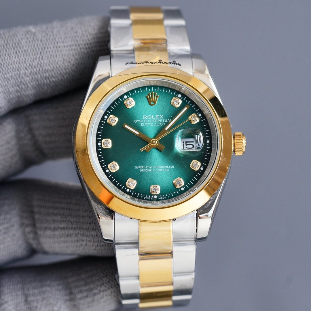 DATEJUST 41MM SMOOTH BEZEL DIAMOND NUMERALS