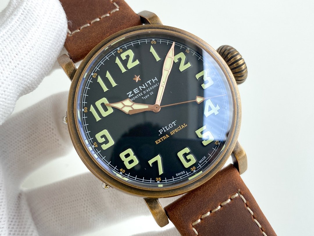 PILOT TYPE 20 45MM BRONZE CASE BLACK DIAL