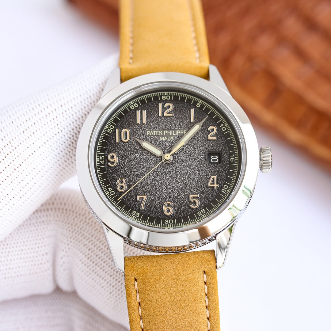 CALATRAVA 5226G-001 SILVER CASE BLACK DIAL