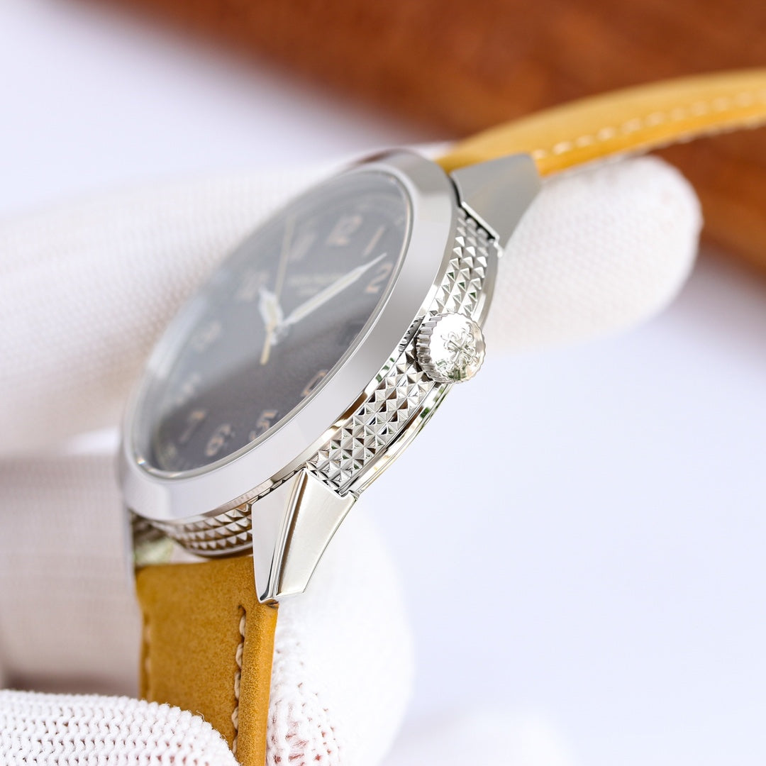 CALATRAVA 5226G-001 SILVER CASE BLACK DIAL