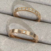 ICE CUBE PINK GOLD RING
