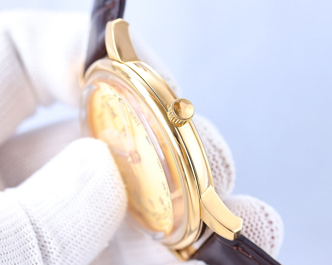 CALATRAVA 5226 GOLD CASE LEATHER STRAP