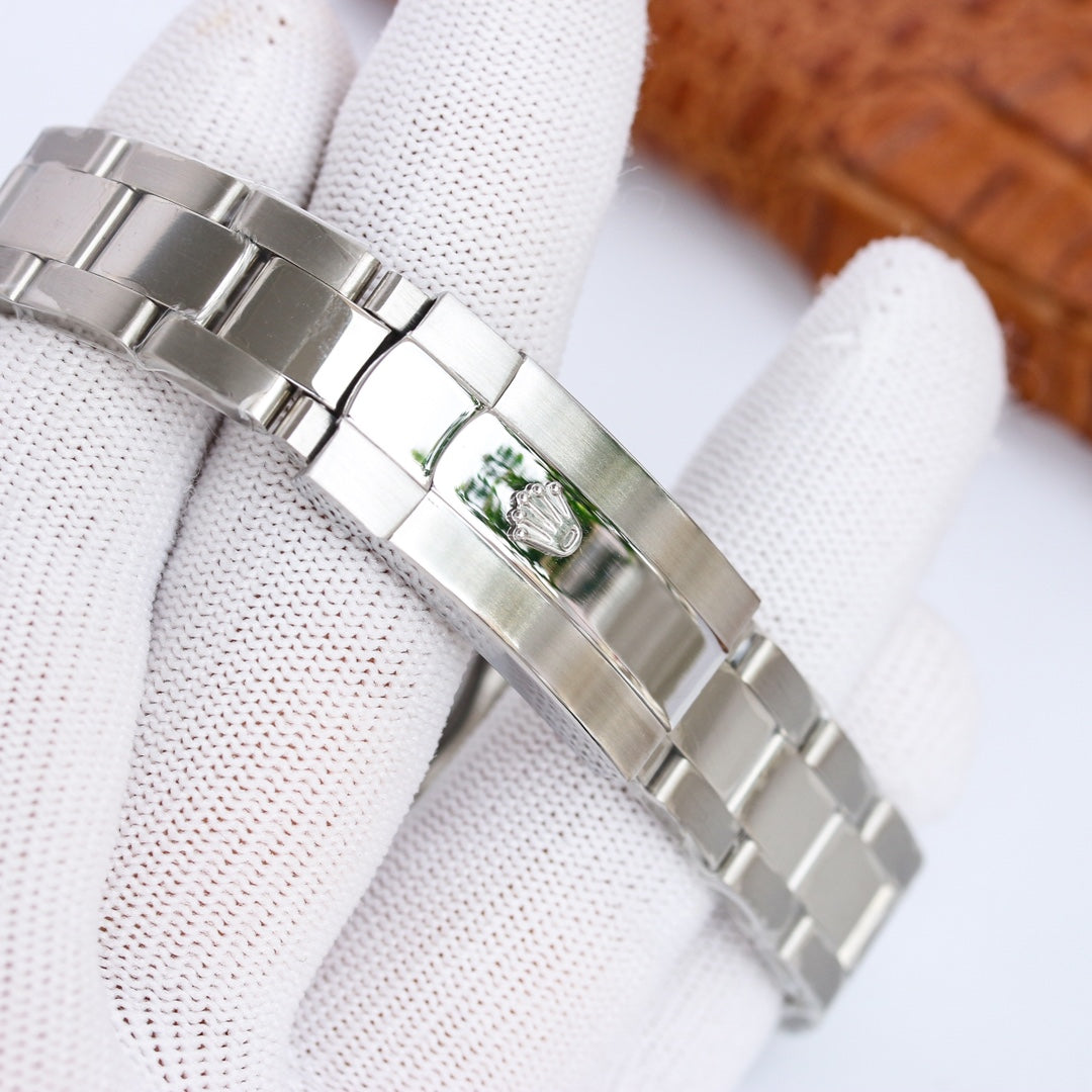 DATEJUST 31 SILVER BLUE FLOWER DIAL