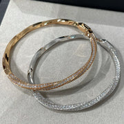GRA SPIRAL DIAMOND PAVED BRACELET