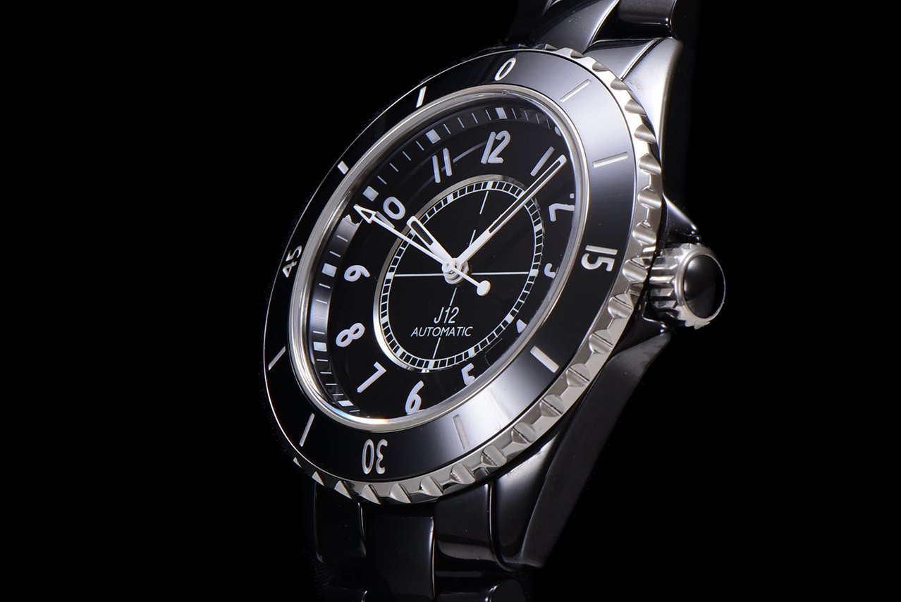 J12 38MM ALL BLACK CERAMIC