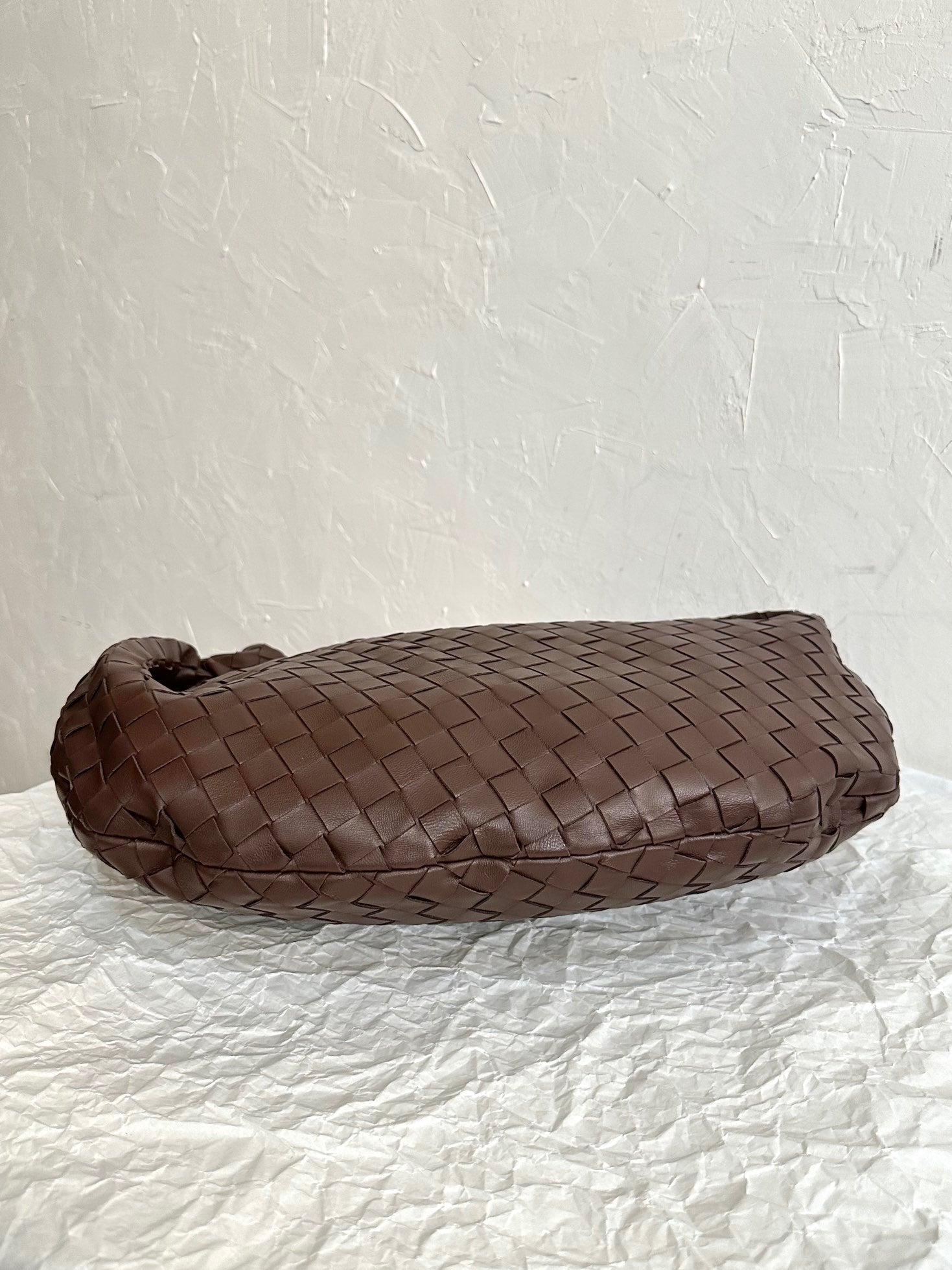 BV SMALL JODIE 48CM CHOCOLATE LAMBSKIN