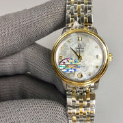 Omega De Ville 32.7mm Silver Gold White Dial