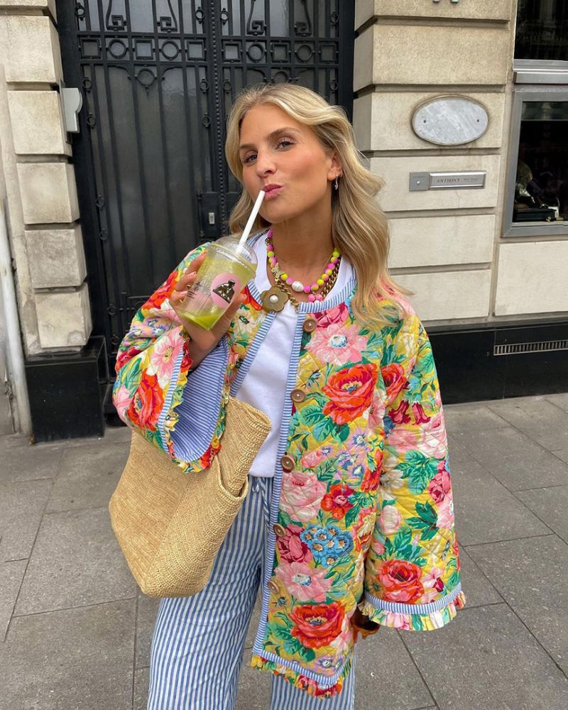 LÉA BLANCHET - Vintage colorful jacket #ELE6374