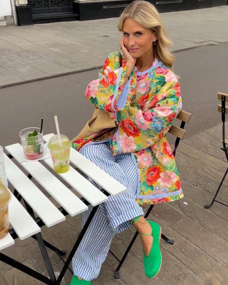 LÉA BLANCHET - Vintage colorful jacket #ELE6374