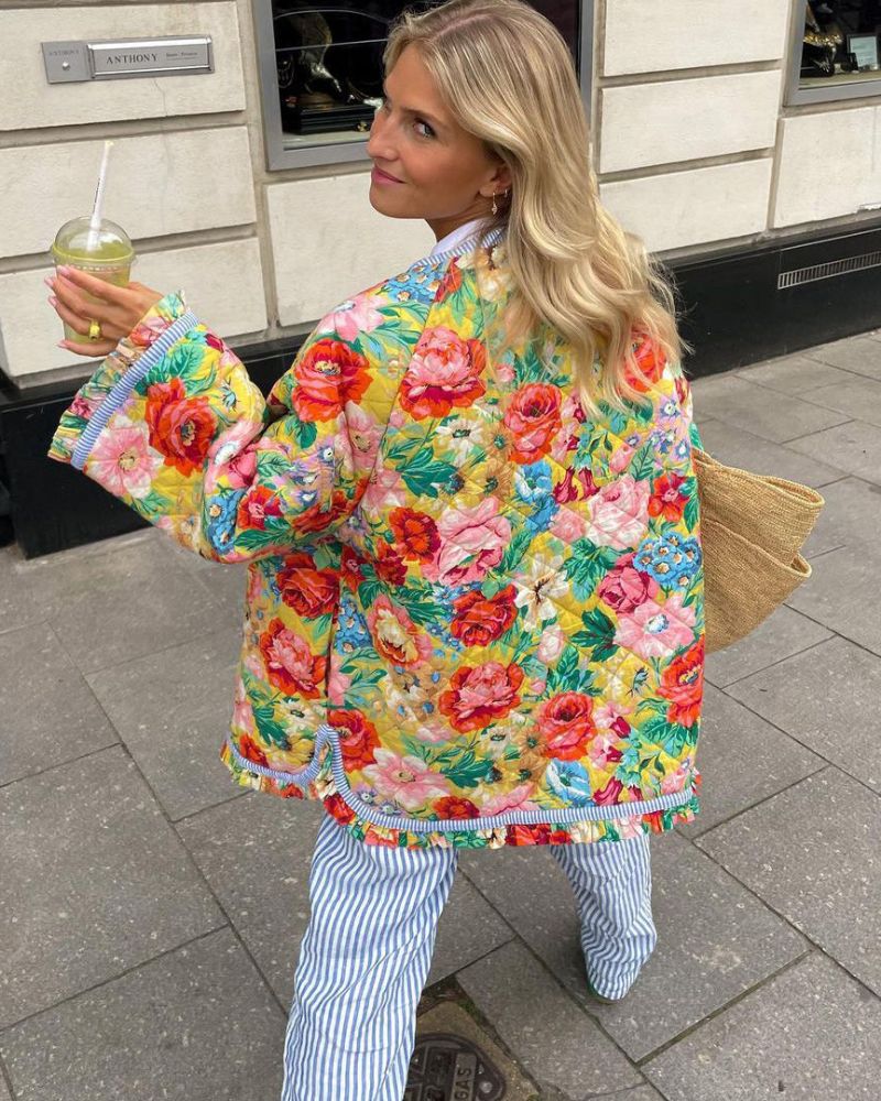 LÉA BLANCHET - Vintage colorful jacket #ELE6374