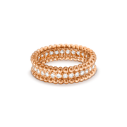 PERLEE DIAMOND PINK GOLD RING