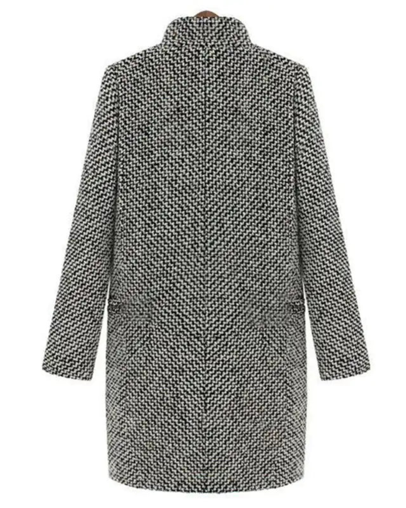 LAINEZ - Long wool jacket vie5098