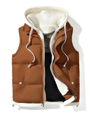 VELORA - Soft Shell Hooded Puffer Gilet #NEO12277