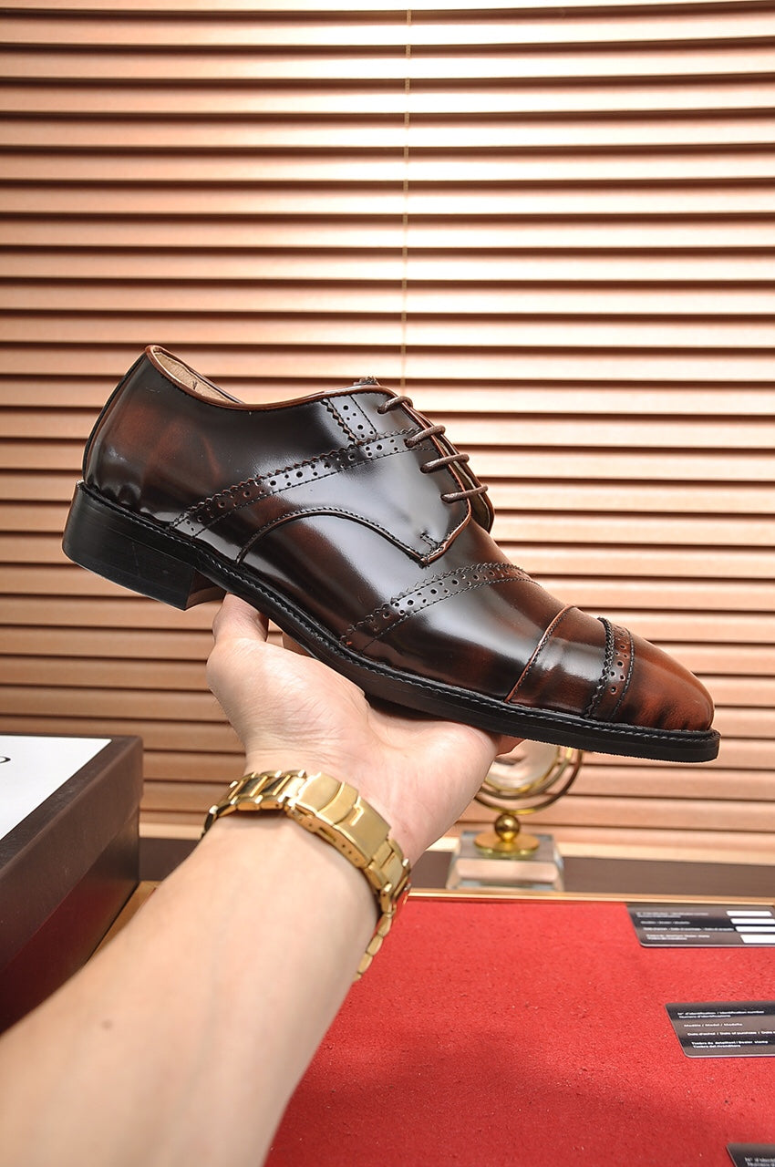 GG Men's Dress Shoe Brown Cowhide 499520