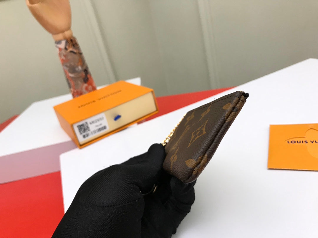 LV KEY POUCH 12 BROWN MONOGRAM CANVAS