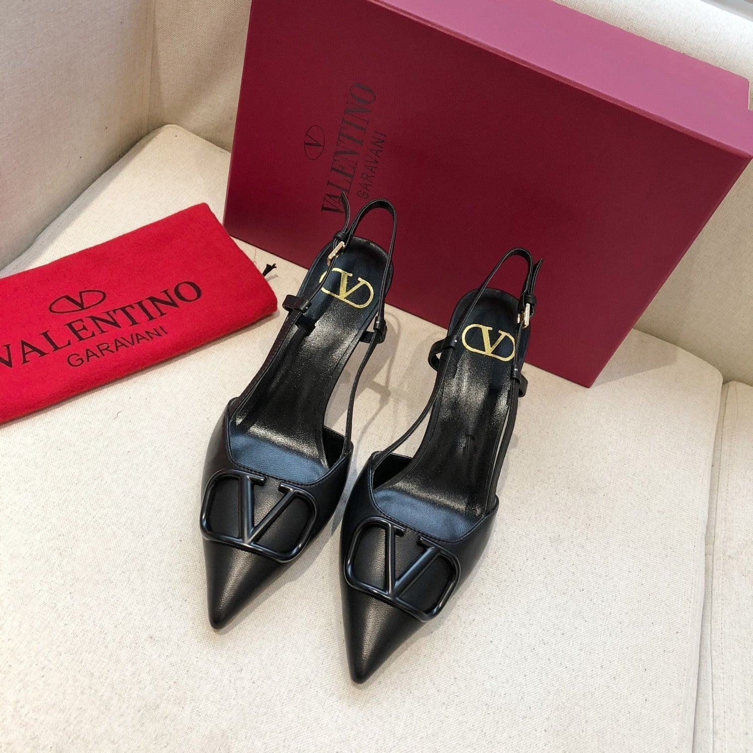 Valentino Slingback Pump 70mm Sheepskin
