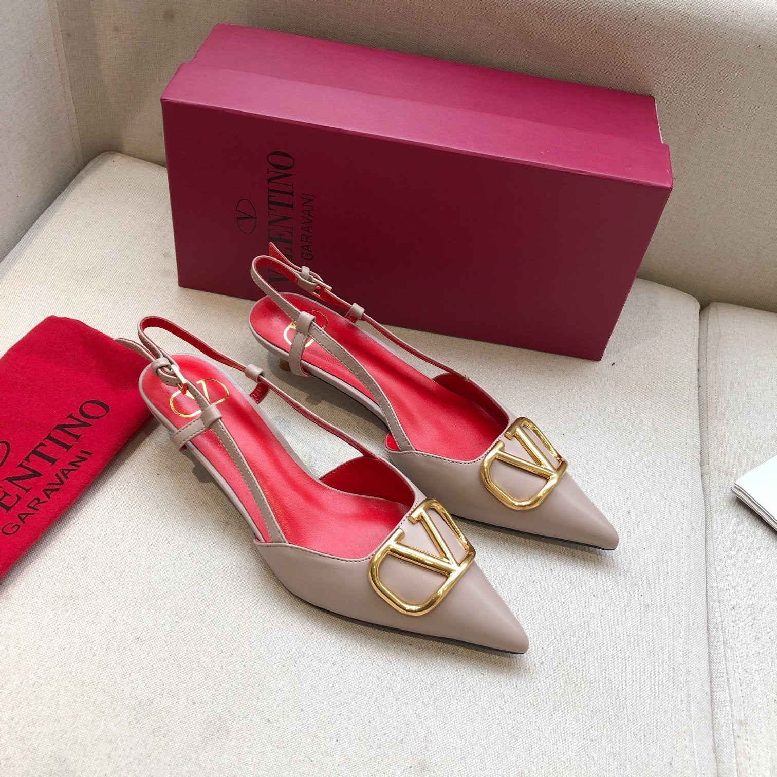 Valentino Slingback Pump 40mm Sheepskin