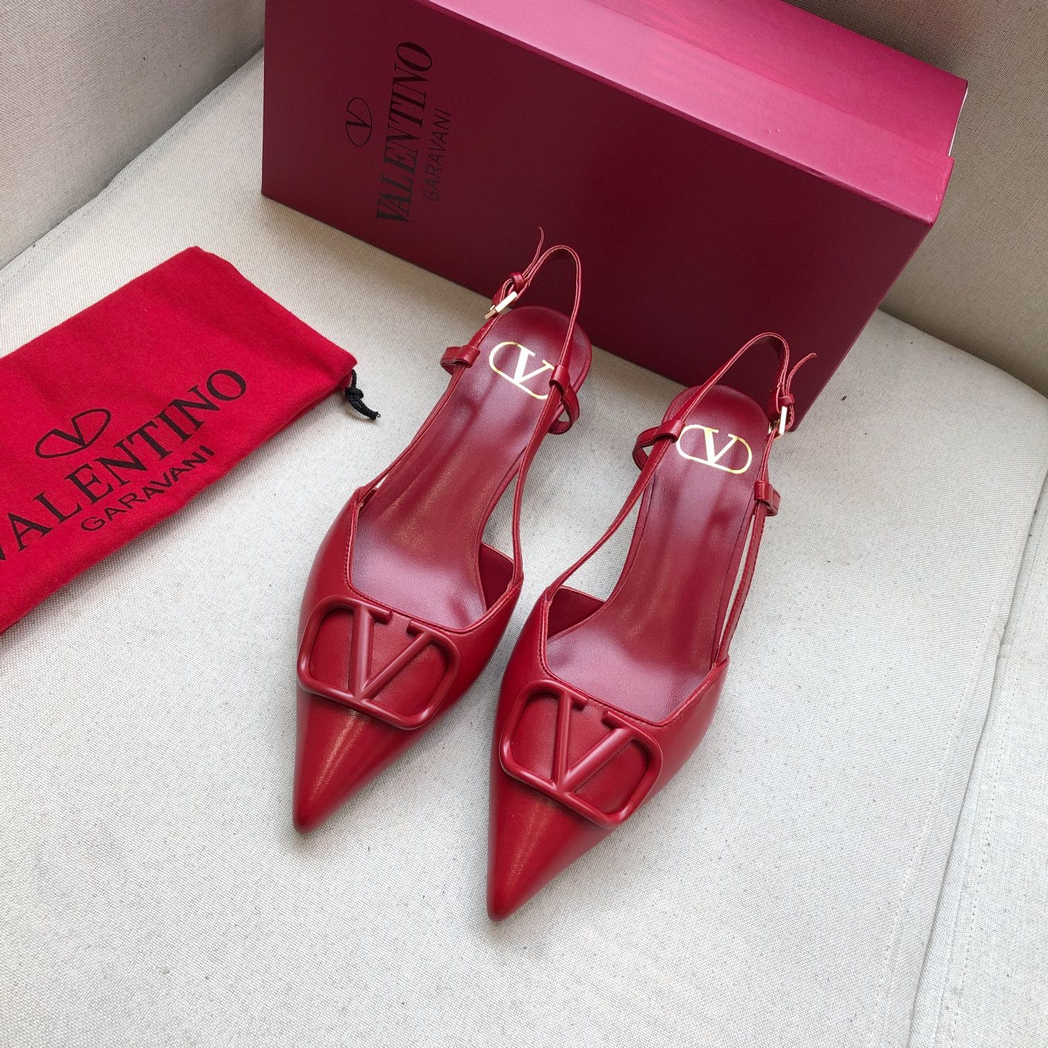 Valentino Slingback Pump 40mm Sheepskin