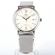 IWC Portofino 40mm Cream Dial Steel Strap Gold Numerals