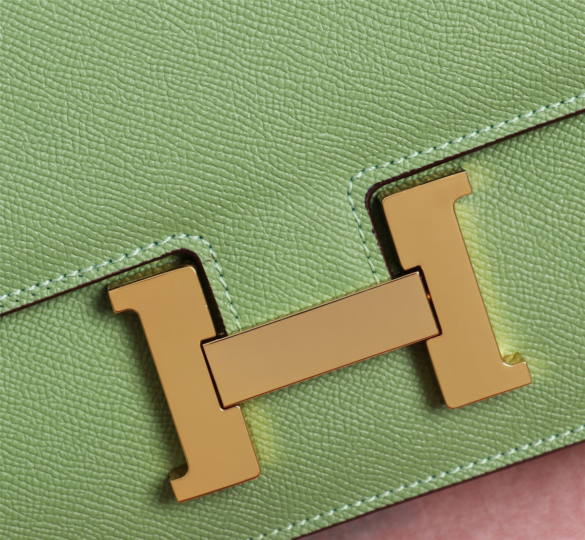 HM CONSTANCE BAG 18 PICKLE EPSOM GOLD HARDWARE