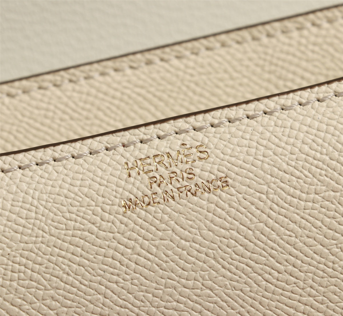 HM CONSTANCE BAGS 18 CREAM EPSOM GOLD HARDWARE