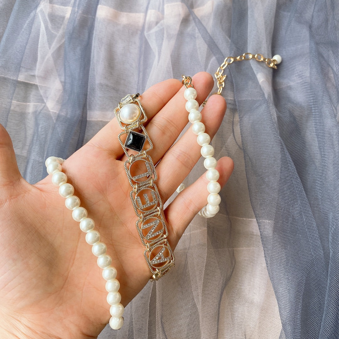 Chanel 2026 Pearl Chain Logo Charm Belt
