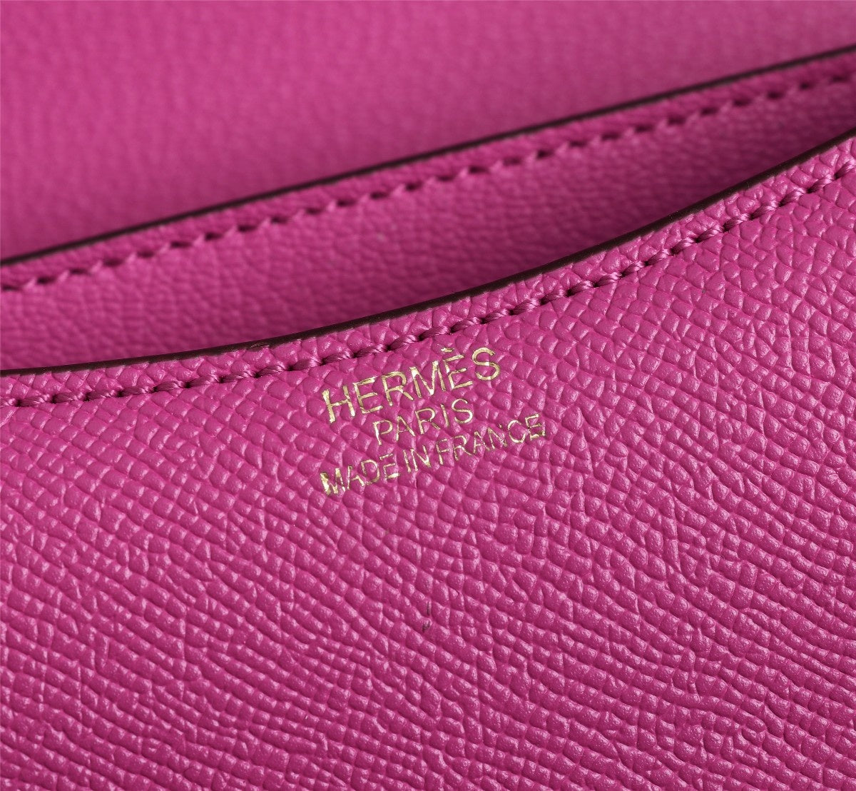 HM CONSTANCE BAG 18 PINK EPSOM GOLD HARDWARE