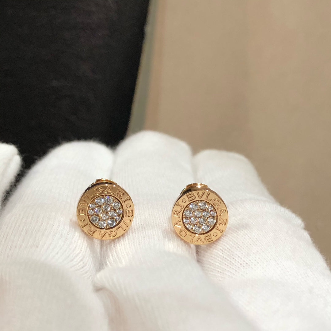 BVL EARRINGS CLUSTER PINK GOLD DIAMOND
