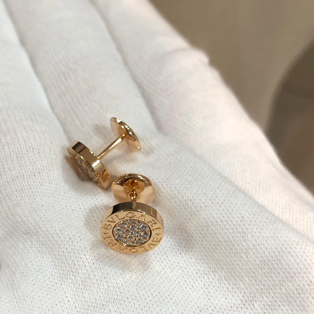 BVL EARRINGS CLUSTER PINK GOLD DIAMOND