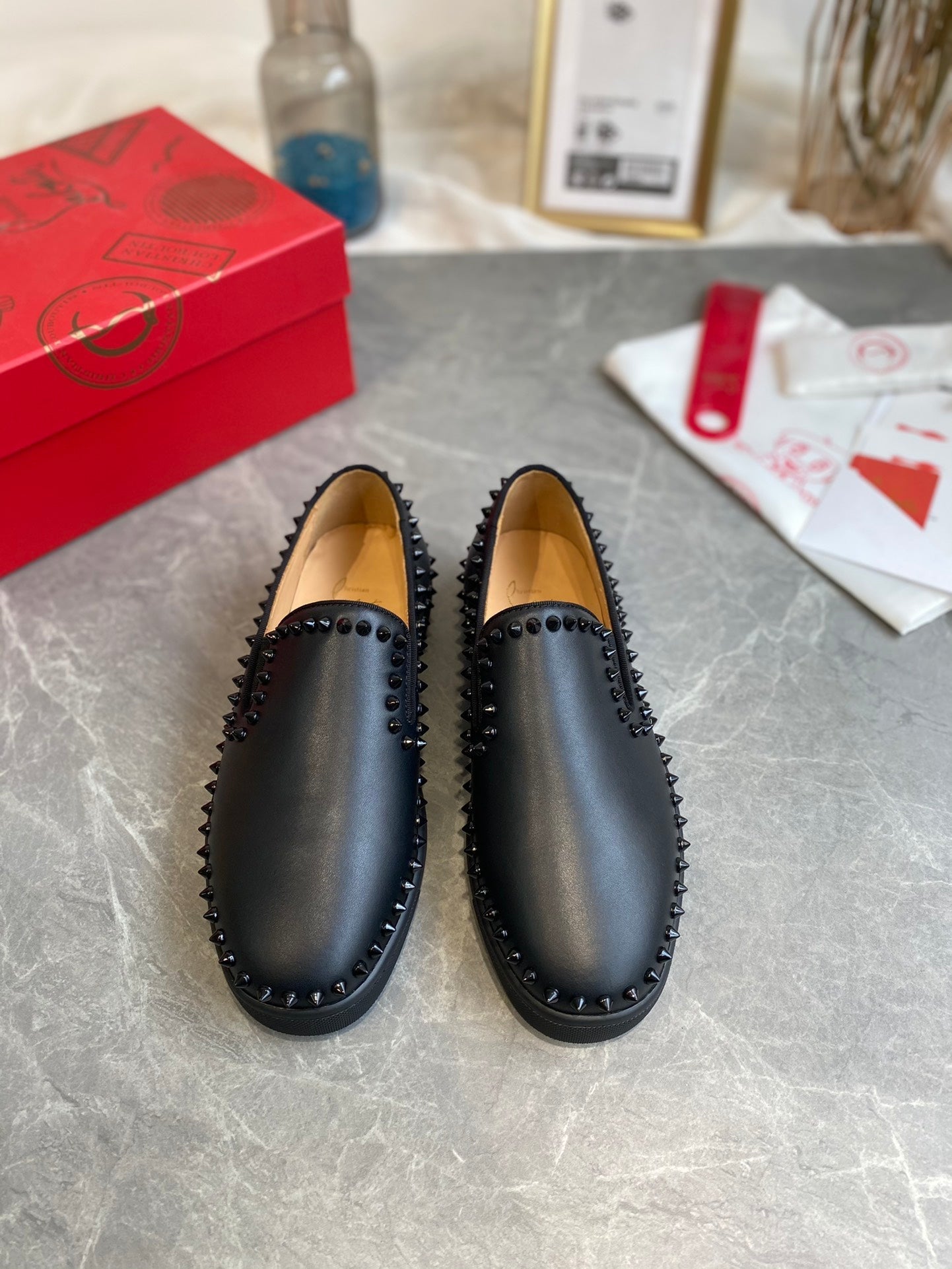 CL Loafers Cowhide and Spikes 242392