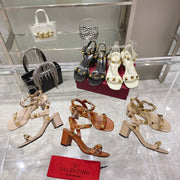 Valentino Roman Stud Sandal 65mm Calfskin 239546