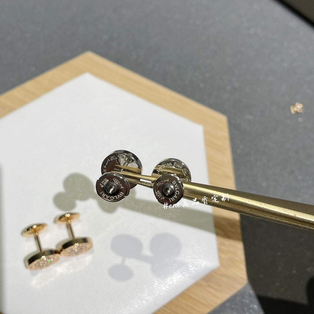 BVL EARRINGS CLUSTER PINK GOLD DIAMOND