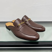 GG Men's Mule Brown Premium Calfskin 559040