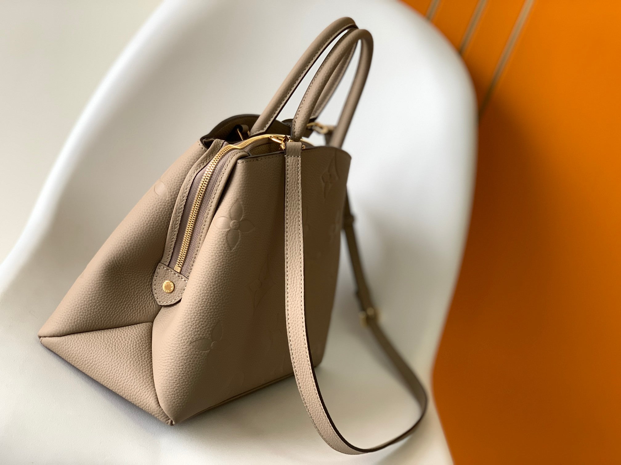 LV Petit Palais Bag Beige Cowhide 241139