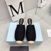 Prada 2026 Mules Canvas Rope Sole 731188