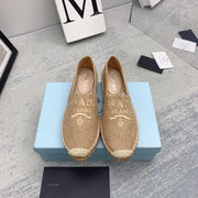 Prada 2026 Loafers Beige Raffia Rope Sole 731190