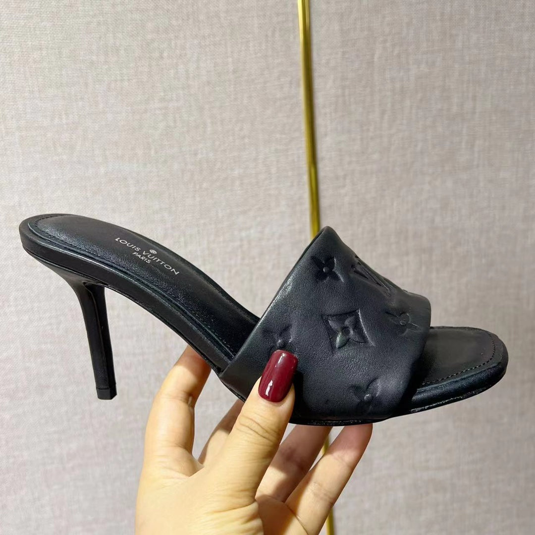 LV Neo Revival Mule 85mm Black Cowhide