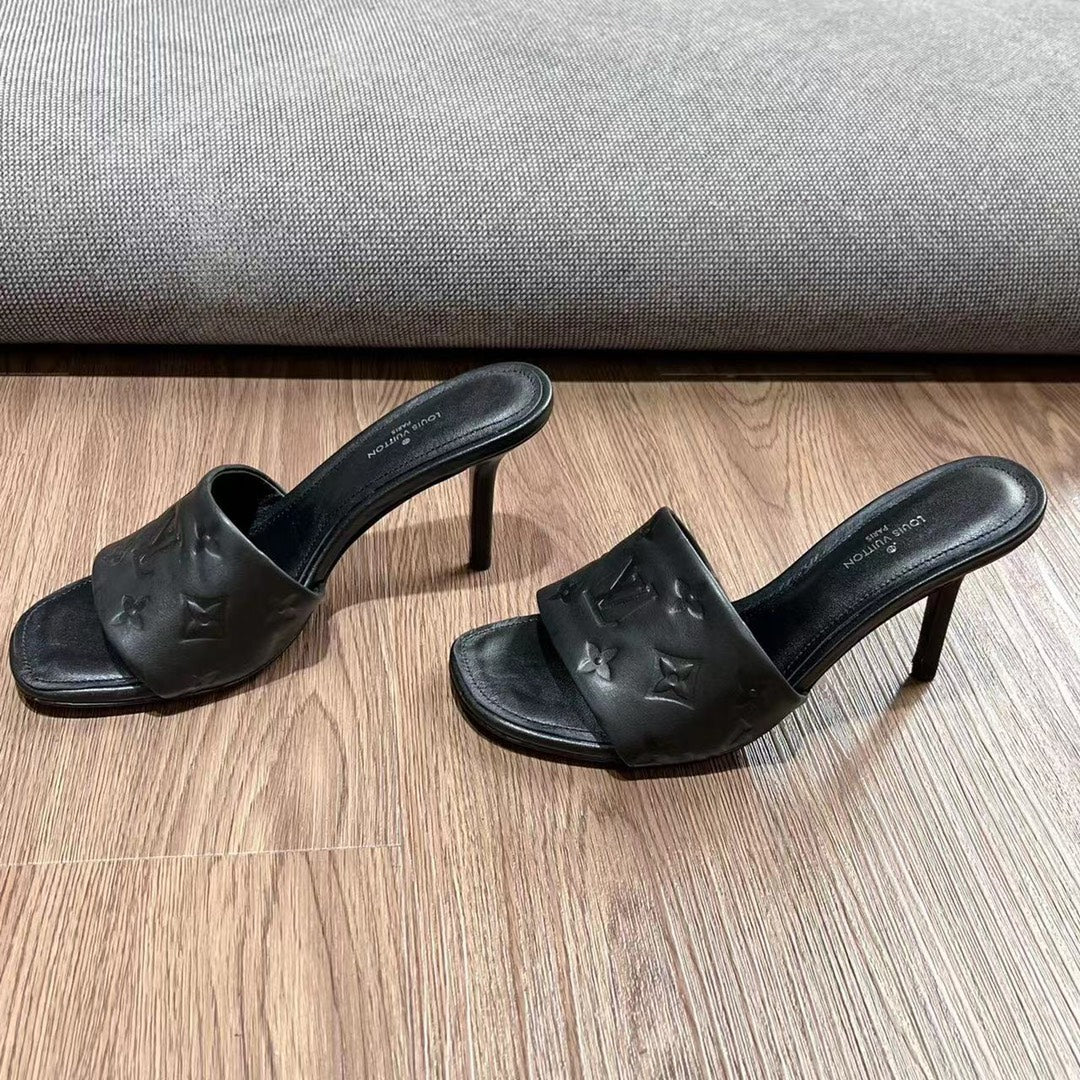 LV Neo Revival Mule 85mm Black Cowhide