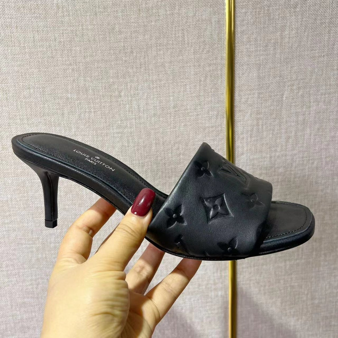 LV Neo Revival Mule 65mm Black Cowhide