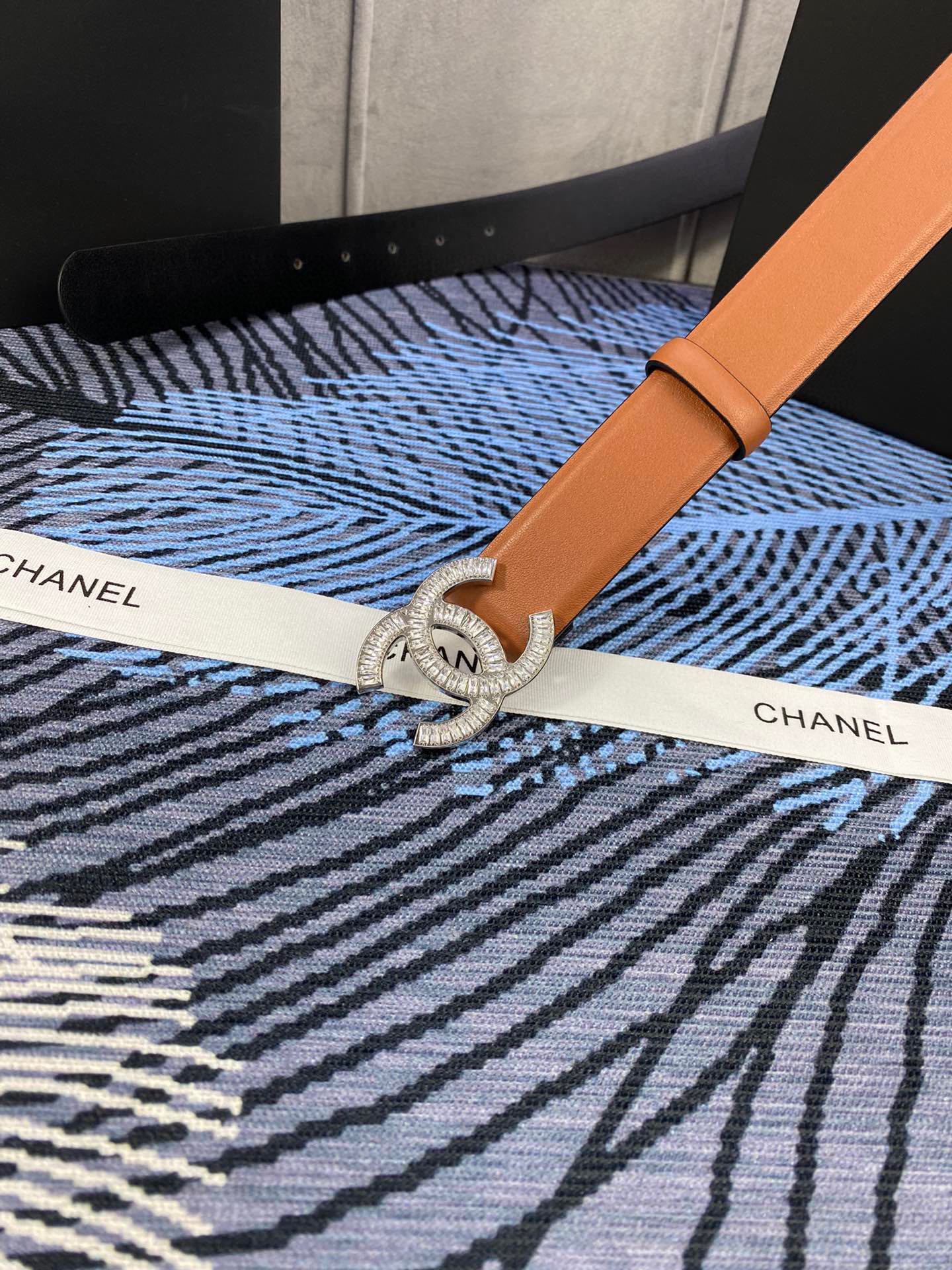 CC Women's Belt 3.0CM Brown Cowhide 615101