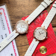 Omega De Ville 27.4mm Pink Gold Mop Pearl Dial