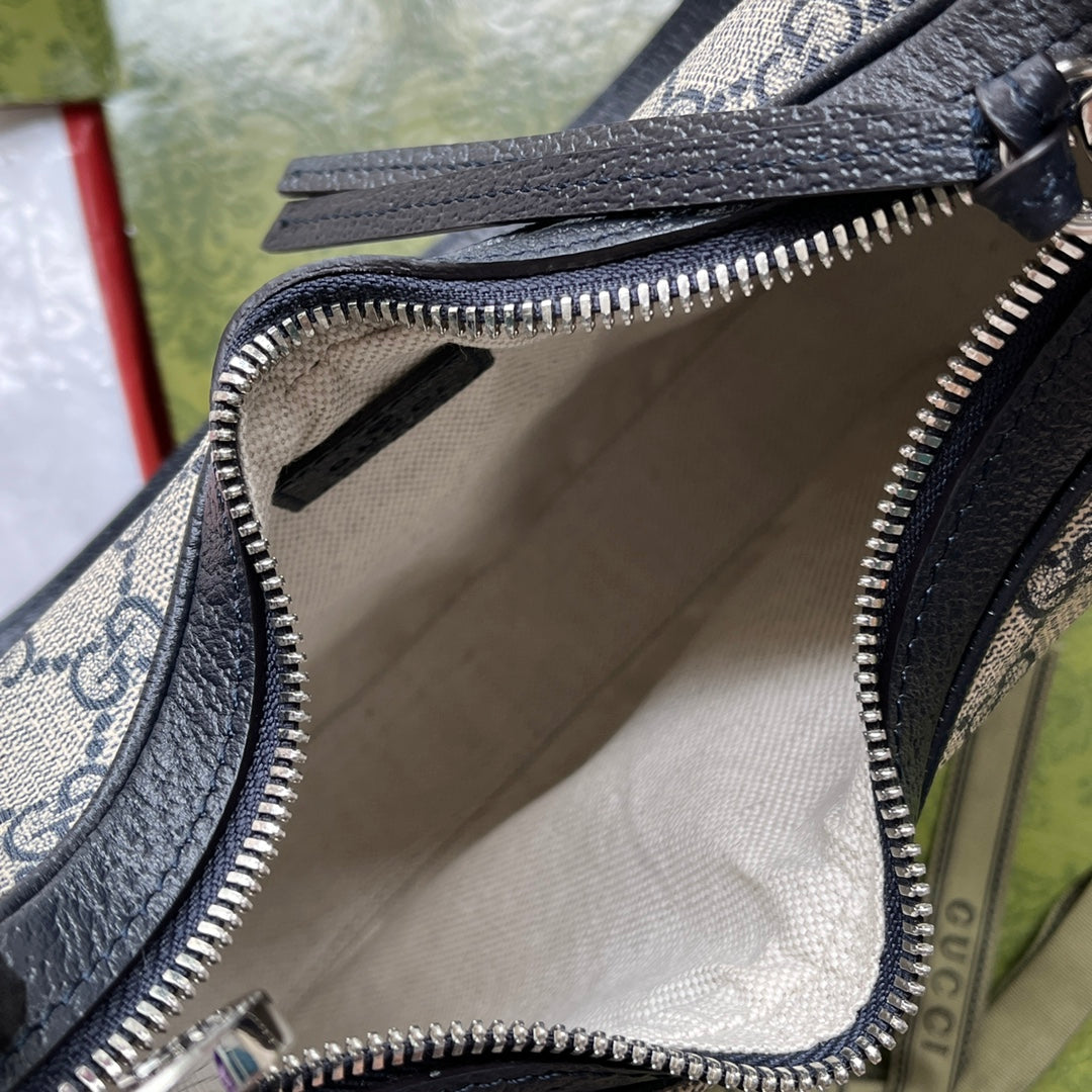 Gucci Attache bag 23 Black Beige Canvas 239982