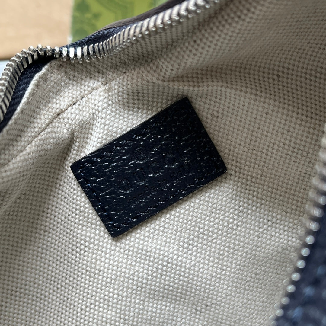 Gucci Attache bag 23 Black Beige Canvas 239982