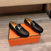 HM BASIC LOAFER BLACK GRAINED CALFSKIN