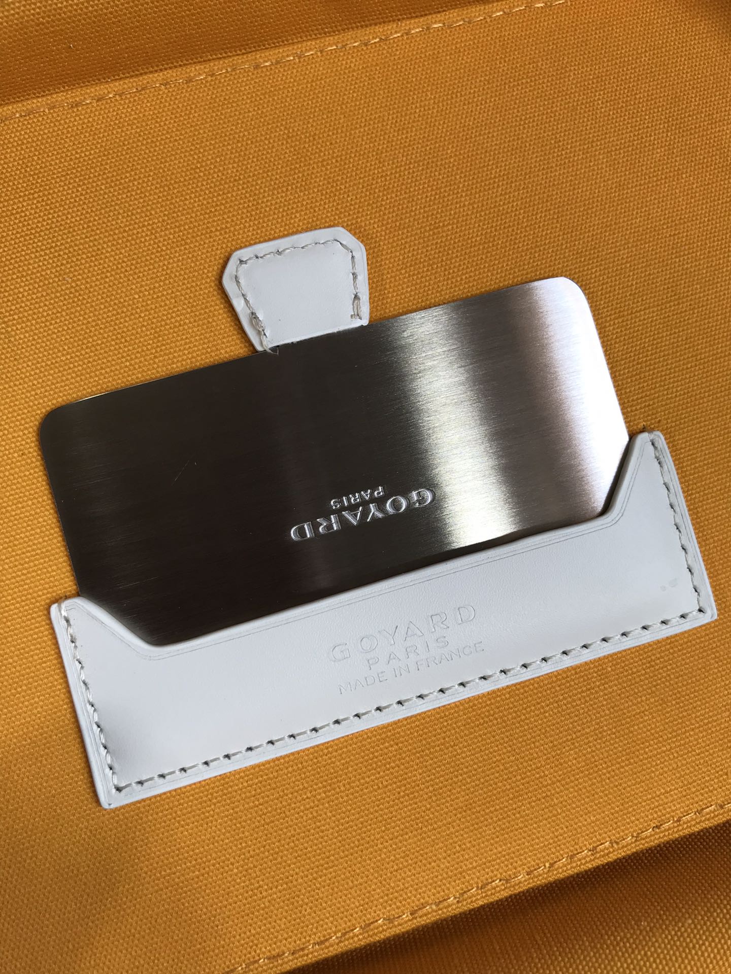 MUSE VANITY CASE 20 IN WHITE GOYARDINE CANVAS