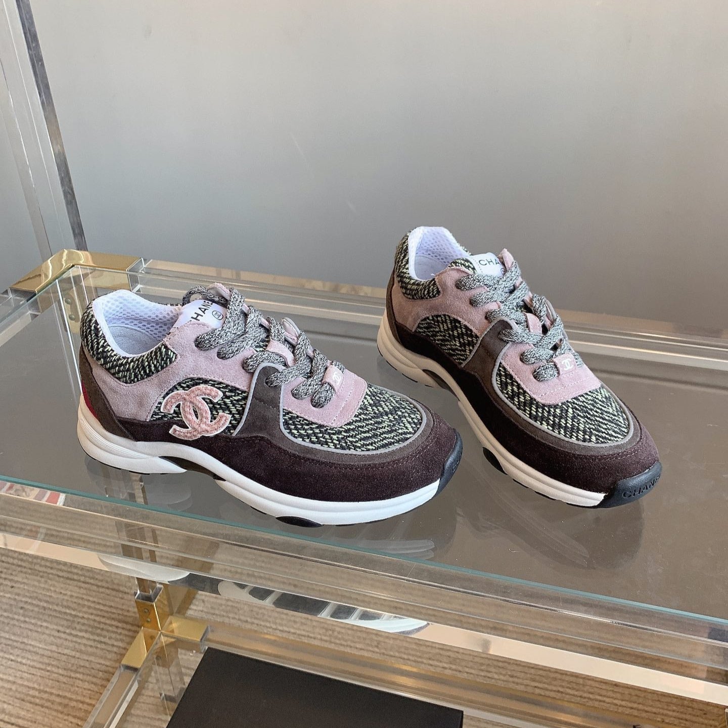 CC Sneaker In Multicolor Suede 145634