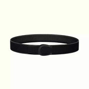 LUCK BELT BUCKLE & REVERSIBLE BLACK LEATHER STRAP 38MM BLACK HARDWARE
